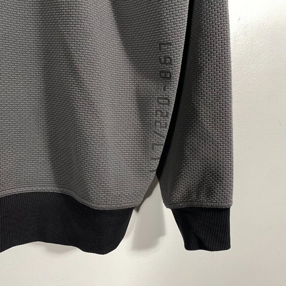 Lululemon Shift Stitch Pullover Hoodie Gray / Black mens size Large - Picture 5 of 7